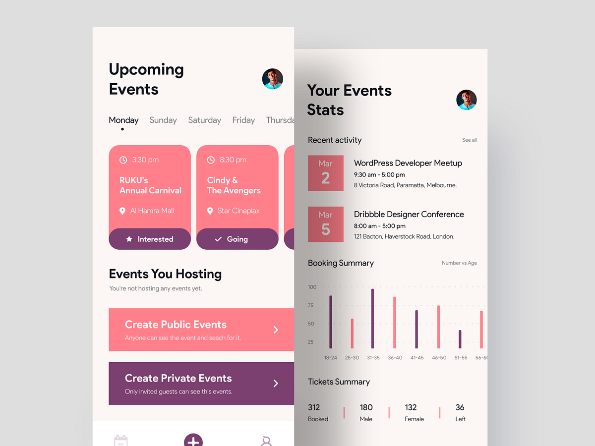 Events Management App By Shafi Webflow Expert Uiux Designer On Dribbble