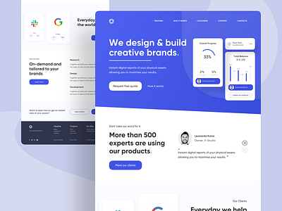 Agency Website Home Page UI Design by Shafi | Webflow Expert | UIUX ...