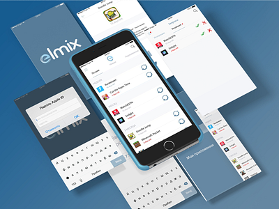 Elmix app app design ux web