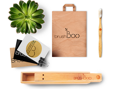 BrushBoo branding design logo