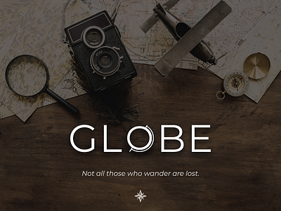 Globe logo adobe clean design designer flat graphic graphicdesign idea illustrator logo quote travel typography vector