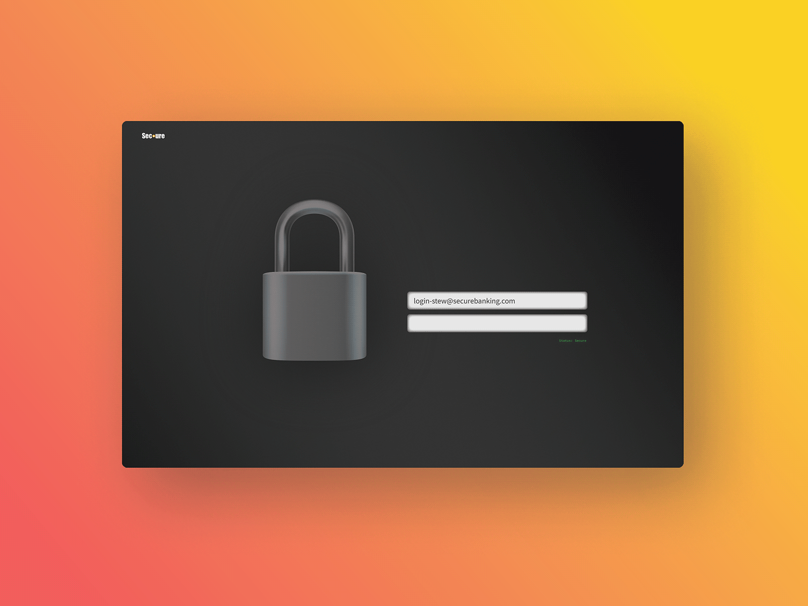 Animated Secure Login .gif animation finance log in login data login form login page login screen login ui logout minimal onboarding onboarding ui security sign in sign in form user experience user interface