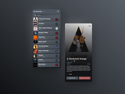 Streaming Watchlist Companion App (Concept) companion app concept content management movies product concept product design streaming streaming api streaming companion streaming service api streaming services subscription management subscriptions tv uiux watchlist watchlist management