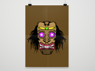 Mask illustration art design illustrate illustration poster posterart