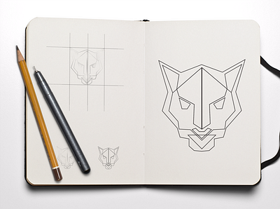 Digitalfelines sketchbook branding design graphics logo minimal vector