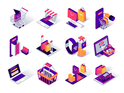 Commerce Isometric Icons