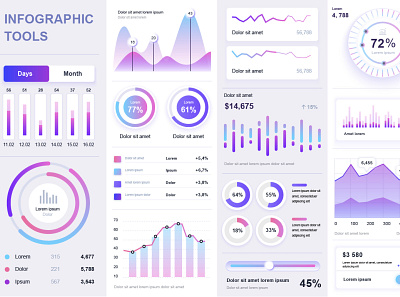 Infographic Elements Template chart diagram elements flowchart graph graphic icon info infochart infograph infographic infographics presentation step template timeline toolkit vector web workflow