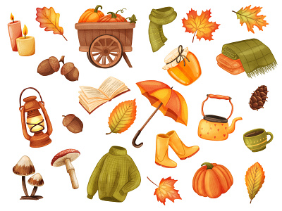 Autumn Realistic Stickers