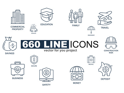 Vector Line Icons Pack