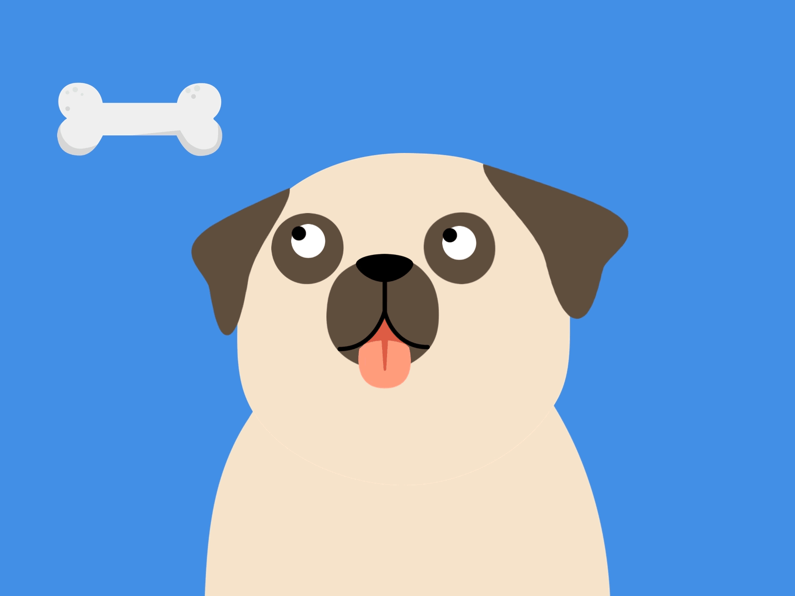 Pug Dog animation
