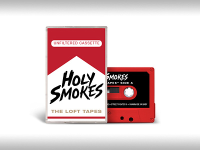 Holy Smokes "The Loft Tapes" Cassette branding cassette logo music