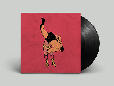 You And Me by Holy Smokes (Limited Vinyl) illustration music record vector vinyl wrestling