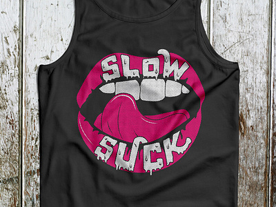 Slow Suck Merch design illustration merchandise music tshirt vector