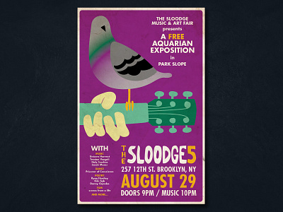 The Sloodge Music & Art Fair Event Poster design event illustration music poster vector