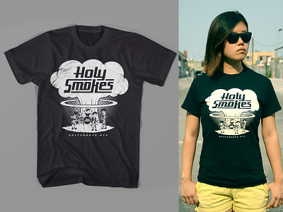 Holy Smokes T-Shirt apparel design illustration merch music vector