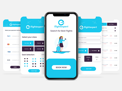 Flight Expert App UI Redesign android app design app design app ui app ui design app ui kit apple design illustration ios app design ios design mobile app design mobile application mobile ui trendy ui ui designer ui kit ui ux design uidesign ux designer