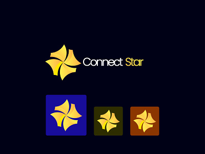 Connect Star Logo abstract branding concept logo logo design logo design concept logos logotype technology logo