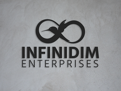 Infinidim Enterprises Logo bird icon logo branding concept hummingbird infinity infinity logo logo logo design concept tech logo technology logo unique design