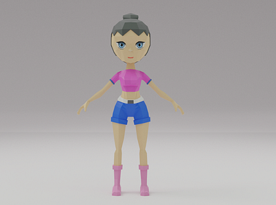 Girl Character Modelling 3d 3d animation 3d artist 3d model 3d modeling blender