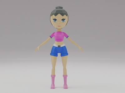 Girl Character Modelling