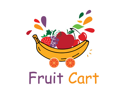 Fruitcart logo food logo graphics design juice logo logo logo design concept restaurant logo