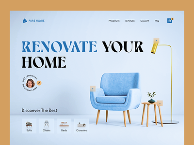 Pure Home | Furniture shop Landing Page