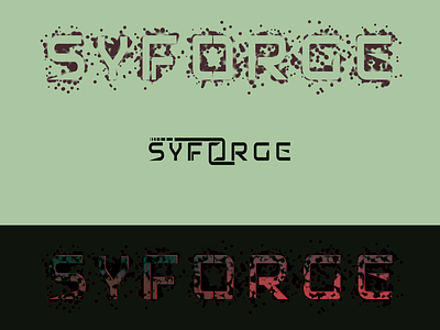 Syforge logo design - draft logo concept readability text logo