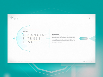 Vest Financial Fitness Test creative direction design uidesign uiux uxdesign