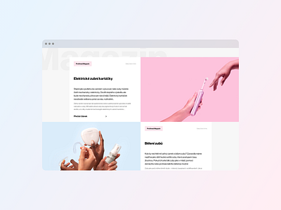 Profimed — Redesign Concept design web design website