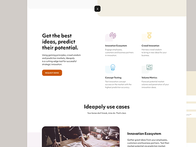 Ideapoly — Website brand identity branding design illustration logo pattern ui web design website