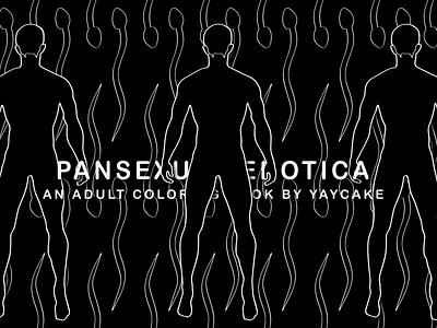 Pansexual Erotica Coloring Book Banner coloring book design erotica illustration illustration art illustrator