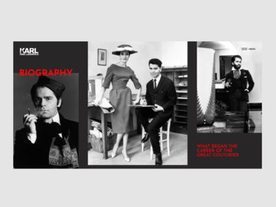 Conceptual project for Karl Lagerfeld branding design lettering logo minimal type typography ui ux web website брендинг дизайн типография