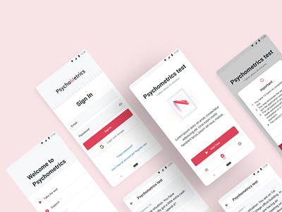 Pscyho test mobile app