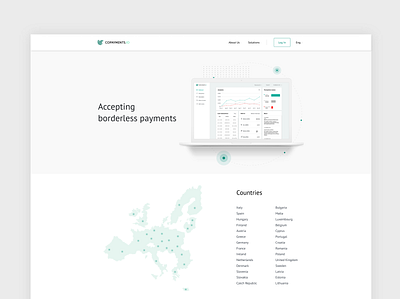 Landing Page Copayments branding clean ui design flat interface ios minimal ui ux web webdesign website