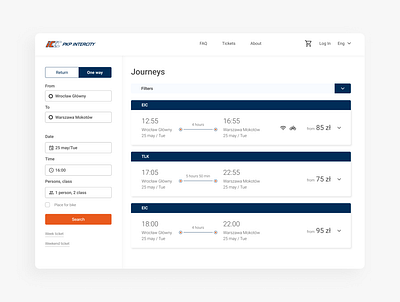 Redesign booking page booking cart clean ui design interface minimal order reservation tickets train ui usable user experience user interface design ux web website