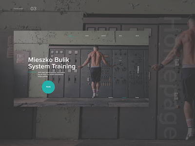 Website for Personal Trainer design interface ios minimal typography ui ux web website