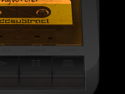 Tape deck with cassette cassette icon tapedeck