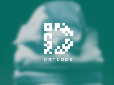 DryCode bit blue brand code letter mark logo mark pixel qr startup