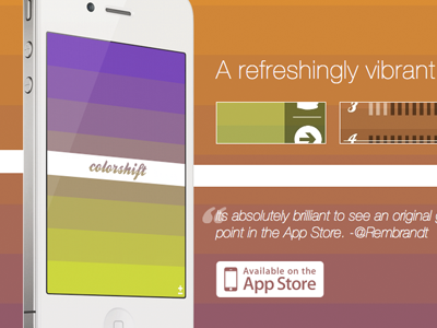 ColorShift website redesign color game ios mobile palette redesign ui