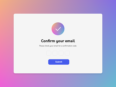 Daily UI: Day 54 - Conformation