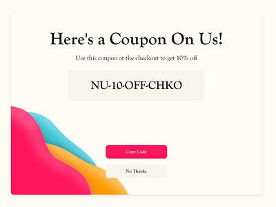 Daily UI: Day 61 - Coupons