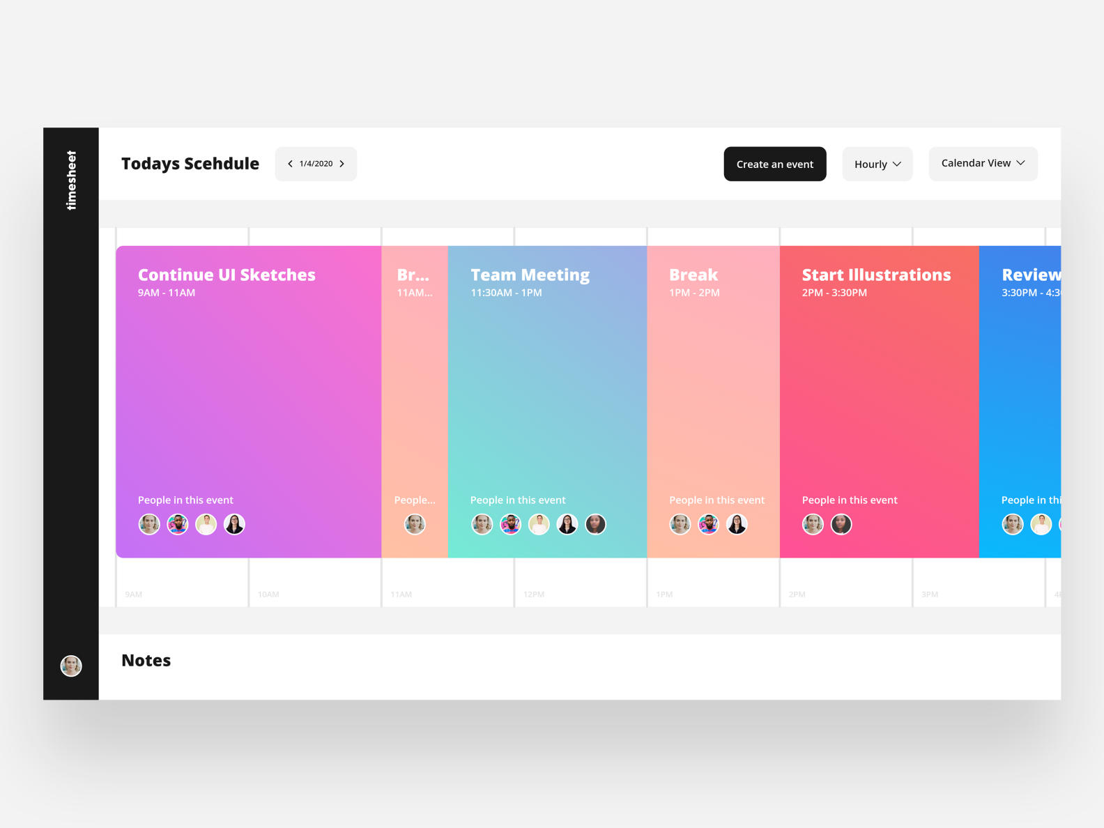 Daily UI: Day 71 - Schedule by Lux Studio on Dribbble