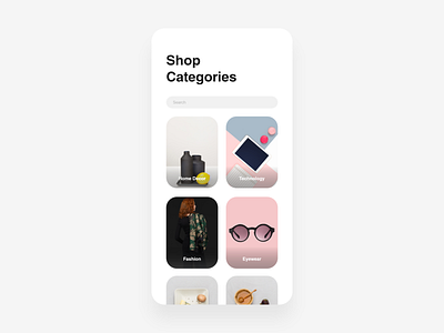 Daily UI: Day 99 - Categories