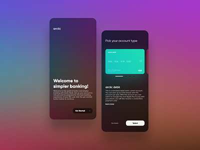 Arctic Bank app bank bigsur blur branding card clean design minimal modern ui ui design ux website