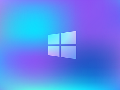 Windows Gradient app branding clean colour desktop gradient illustration illustrator light lightmode logo microsoft minimal minimalist modern windows windows 10