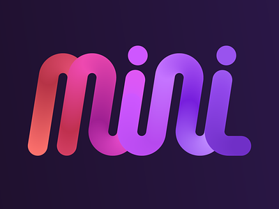 Mini apple blend branding clean gradient graphic design illustration illustrator ipad mini minimal simple text typography
