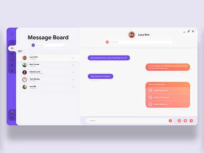 Message Board - Switchboard UI branding clean colour design flat logo minimal modern ui design vector