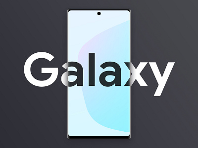 Galaxy Note 10 Illustration clean colour design flat galaxy gradient illustration illustrator minimal modern vector