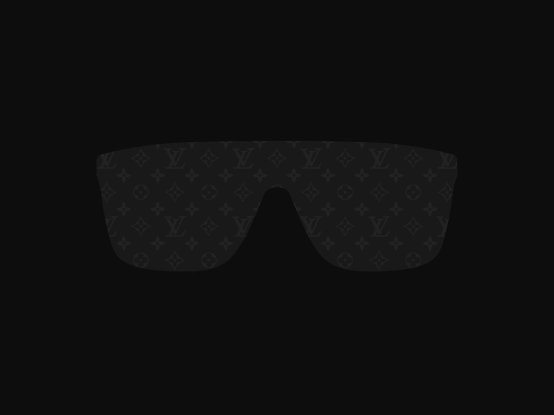 Louis Vuitton Showdown Sunglasses Gif after effetcs animation clean dark design fashion flat illustration louis vuitton minimal modern sunglasses vector