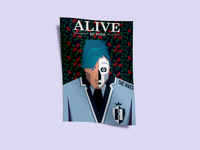 The Hives - Alive Tour bands design flat illustration poster poster design tour vector